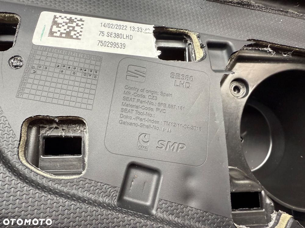 DESKA ROZDZIELCZA KONSOLA KOKPIT SEAT LEON IV 5FB 5FB857181 - 6