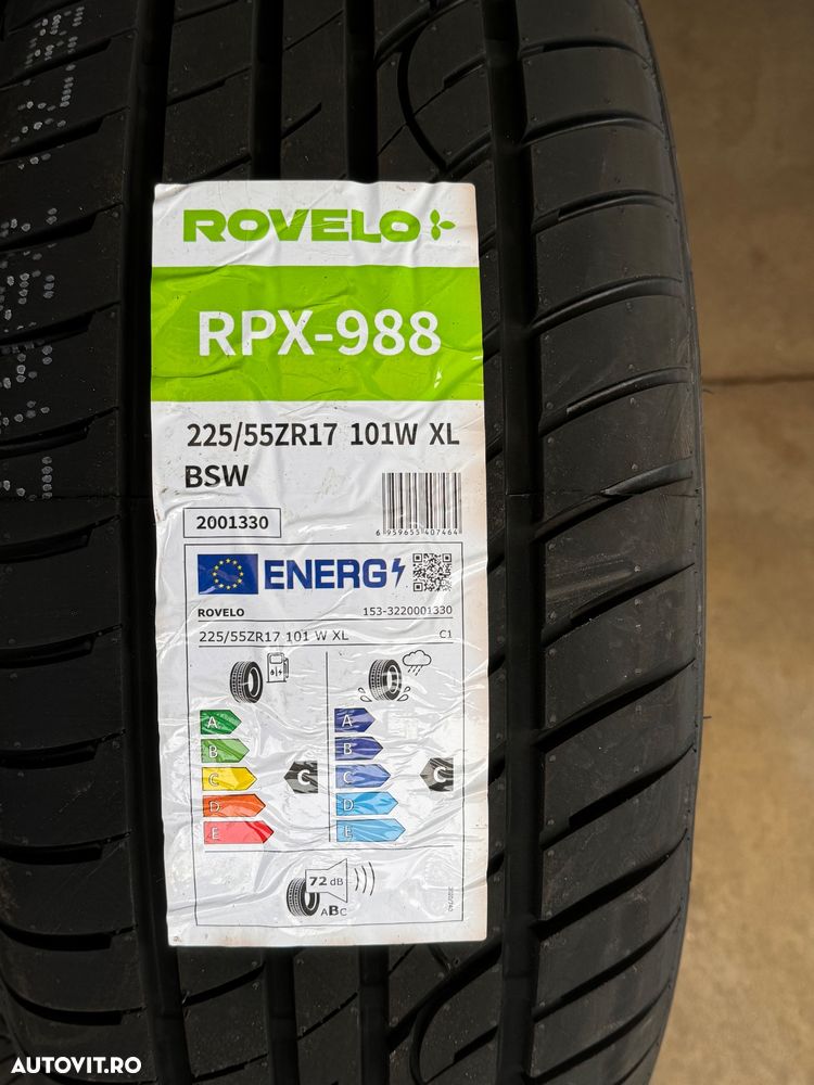 Vând anvelope 225/55/17 Rovelo de vară noi - 3