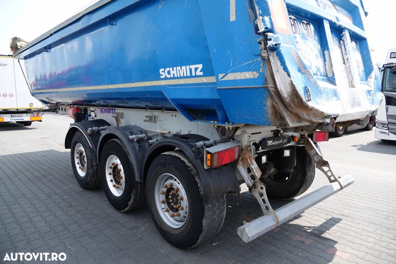 Schmitz Cargobull BASCULATOR SCHMITZ / 24 mc / JUGĂ DE OȚEL / AXĂ DE RIFAT / PRELAȚĂ AUTOMATĂ / CAMERA DE MARCHAR / IMPORTAT - 11