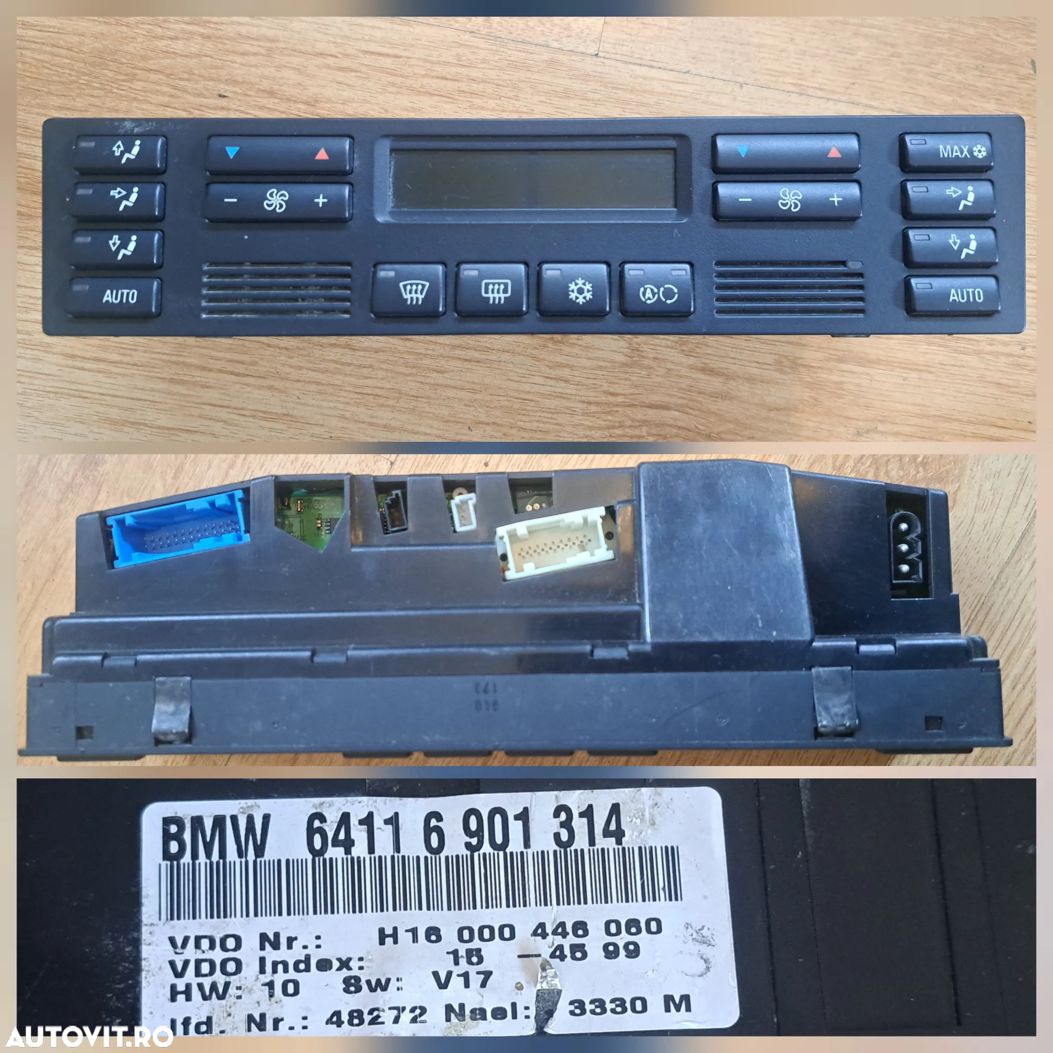 Butoane modul panou control comanda clima ac climatronic bmw X3 E53 seria 7 E38 Seria 3 E46 seria 5 E39 E34 - 3