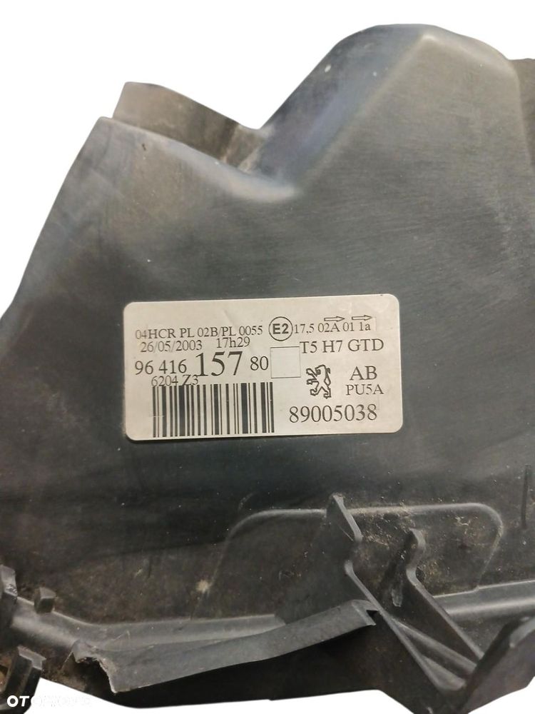 LAMPA LEWA PRZEDNIA PEUGEOT 307 89005038 - 3
