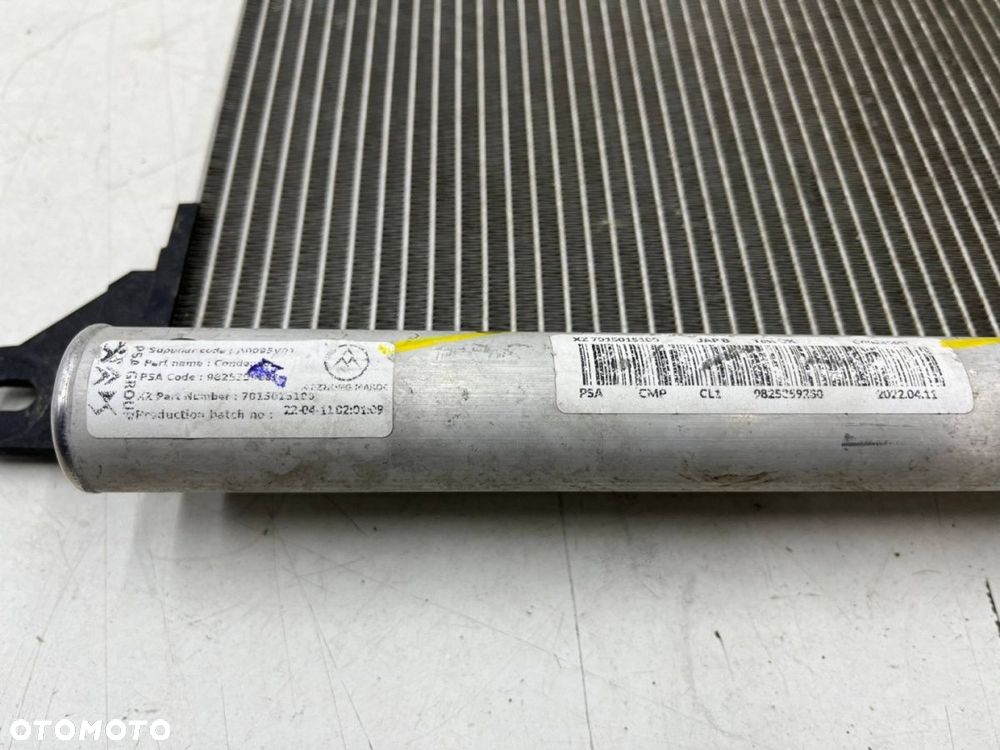 Chłodnica klimatyzacji Opel Corsa F Peugeot 208 II 19r.- skraplacz klimy 9825359280 - 15
