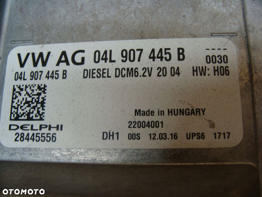 komputer sterownik silnika ecu zestaw 04l907445b sportsvan 1.6 tdi - 5
