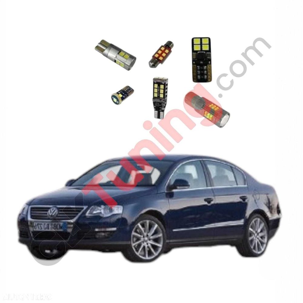 Pachet becuri led leduri pt iluminare interior Volkswagen Passat B6 - 1