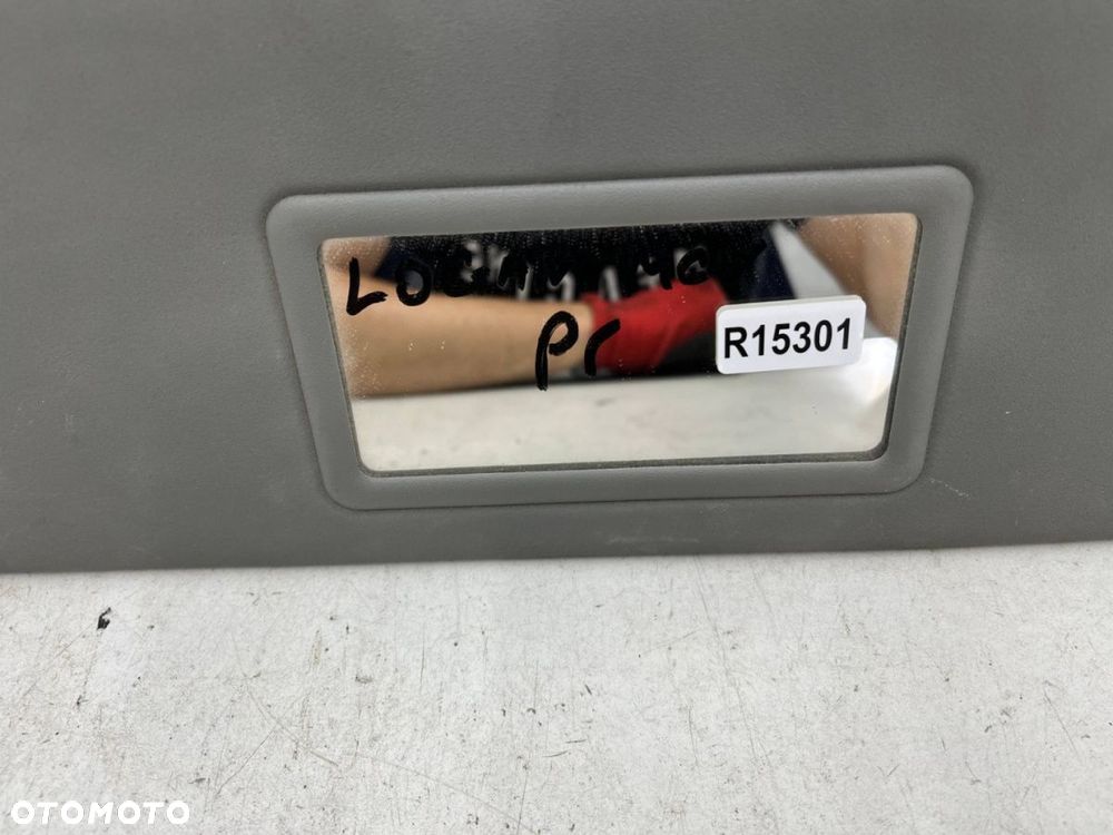 Daszek Dacia Logan 1 I Mcv 05-14r. prawy przeciwsłonecznik pasażera OSŁONA SŁONECZNA 964009756r - 4