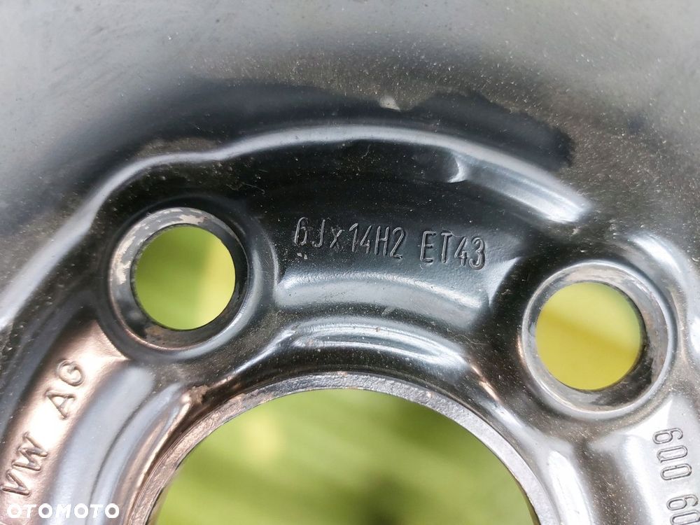 Felga stalowa Seat Cordoba IBIZA 6J X 14 ET 43 5X100 57 MM - 2
