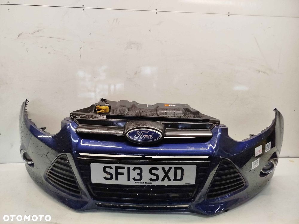 ^ ZDERZAK PRZÓD PRZEDNI FORD FOCUS MK.3 3 III 1D GRANAT GRANATOWY HALOGENY - 1