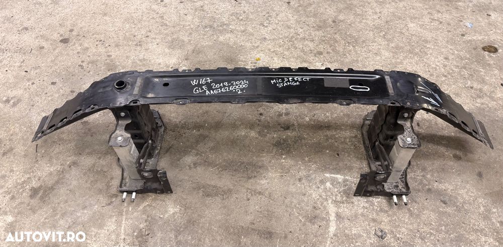 Traversa, armatura lonjeroane fata MERCEDES GLE W167 C197 GLS X167 an 2019-2024 cod A1676260000 cu defect reparabil - 2