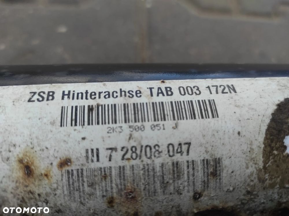 VW CADDY 3 2K0 MAXI BELKA ZAWIESZENIA TYŁ TYLNA 2K3500051J WYSYŁKA !!!! - 4