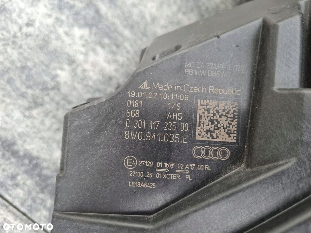 AUDI A4 S4 B9 Lampy przód Full Led Matrix 8W0941035E, 8W0941036E - 13