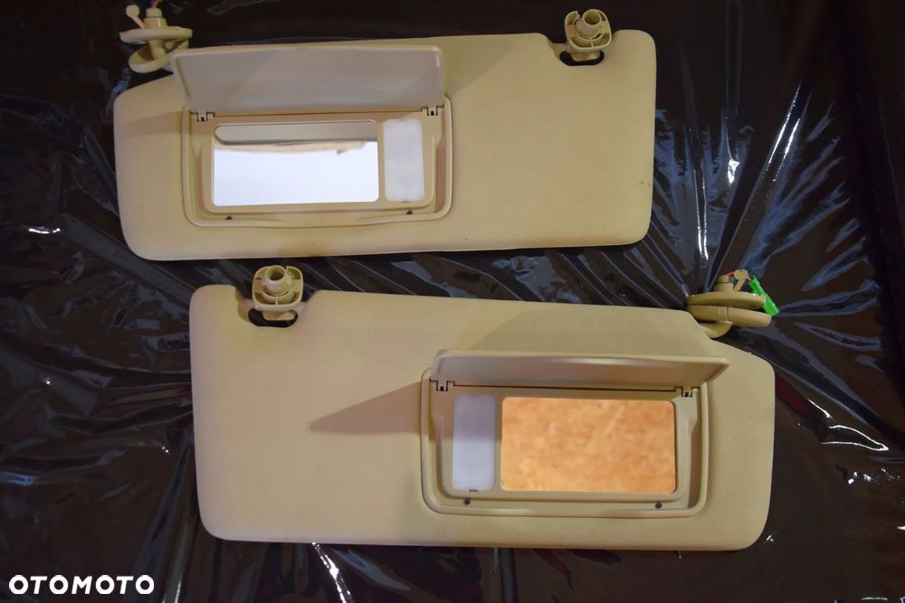 Honda Civic VIII UFO 06-11 Daszek KREMOWY BEŻOWY EU osłona przeciwsłoneczna PRAWY / LEWY - 2