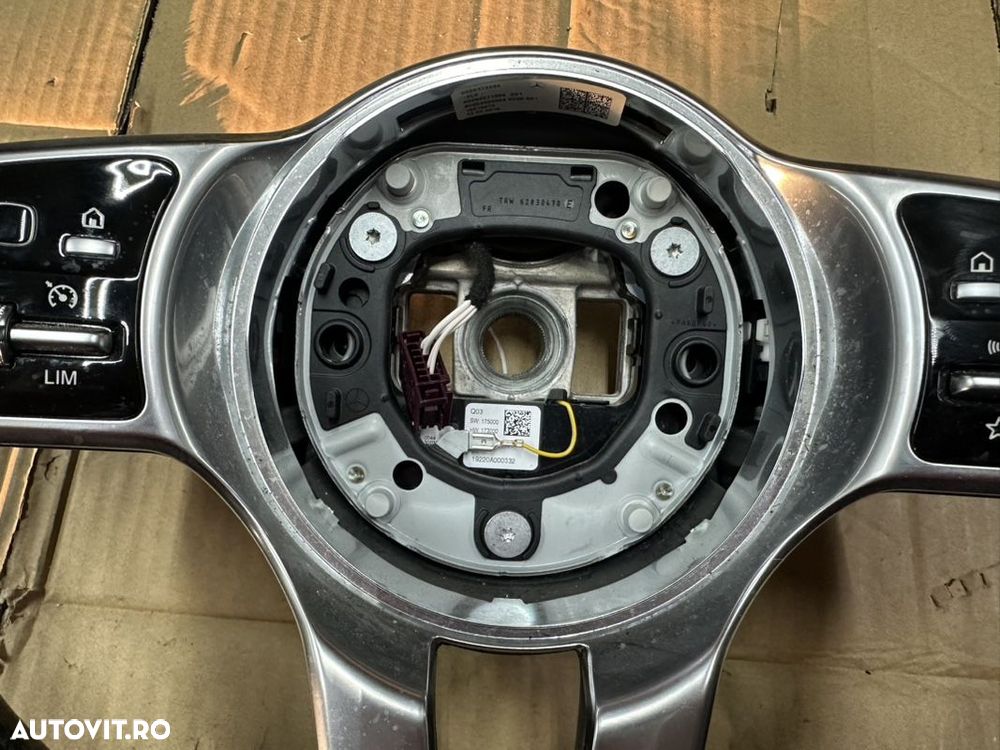 Volan piele cu comenzi si padele MERCEDES A-class W177, GLC, C-Class W205, CLA ,EQC an 2018-2022 cod A0050071999 - 4