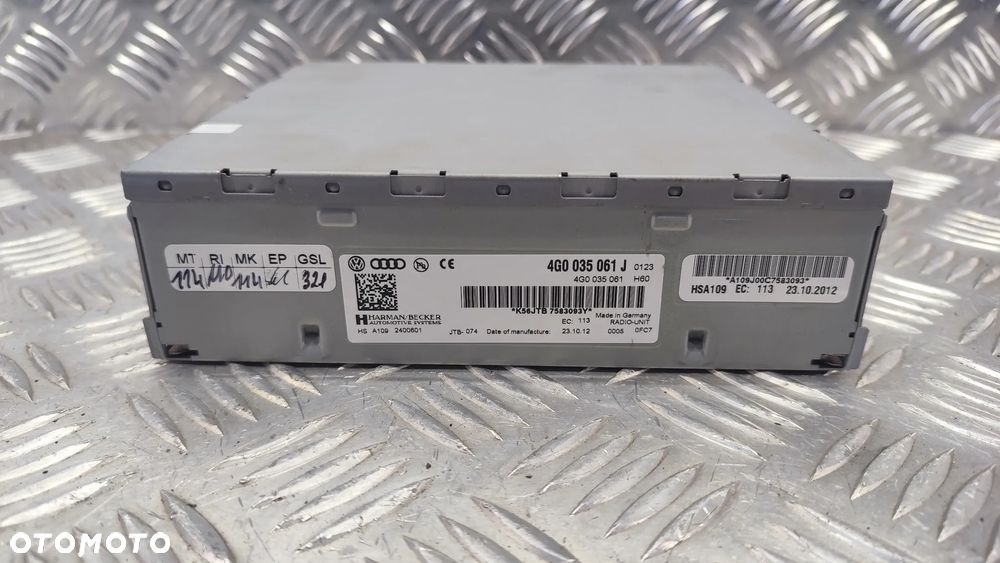 VW TOUAREG 7P 10-18R RADIO TUNER RADIOWY 4G0035061J 4G0035061 J - 4