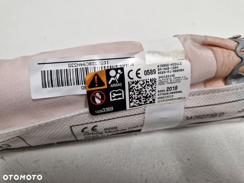CITROEN C3 AIRCROSS 1 I KURTYNA POWIETRZNA AIRBAG PODUSZKA LEWA 34216414E - 2