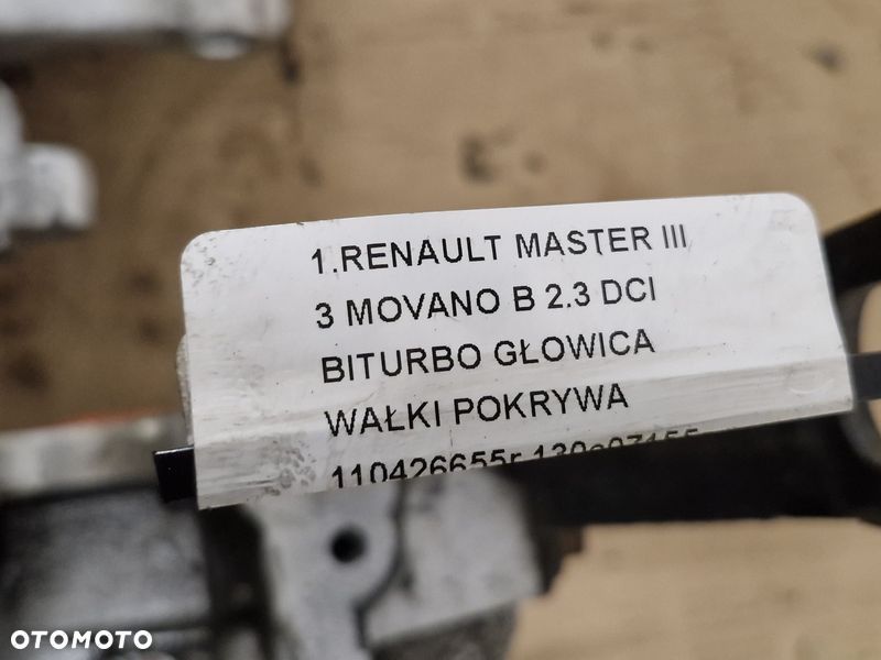 RENAULT MASTER III 3 MOVANO B 2.3 DCI BITURBO GŁOWICA WAŁKI POKRYWA 110426655R 130C07155R - 12