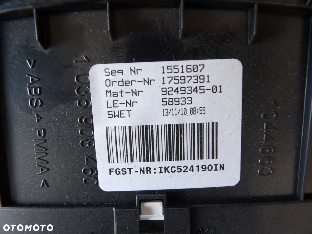 BMW - F10,F11 - LICZNIK , ZEGAR - EUROPA - 9249345 - 2