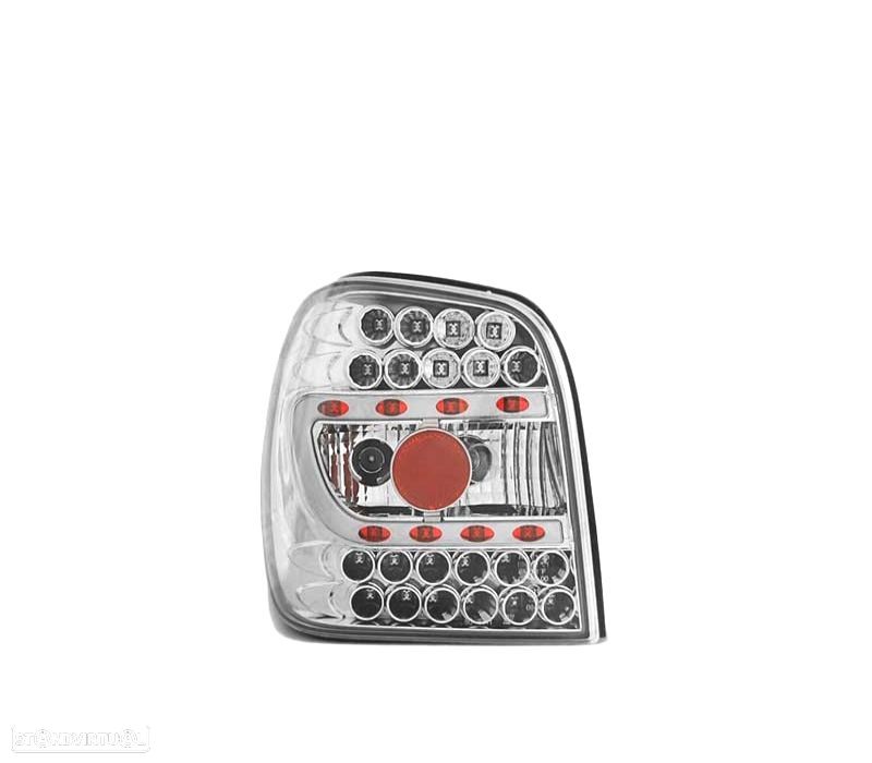 FAROLINS TRASEIROS LED PARA VOLKSWAGEN VW POLO 6N 94-99 CHROME CROMADO - 1