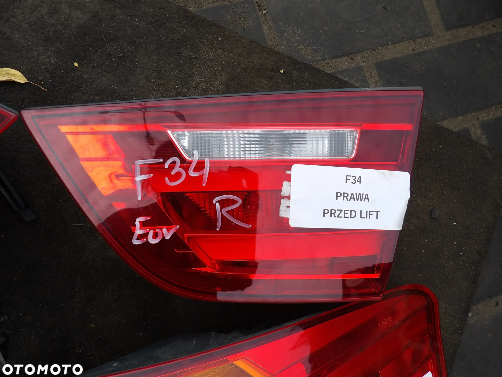 BMW - F34 - PRZED LIFT - LAMPY TYLNE - KOMPLET - EUROPA - 7286033  7286034  7286038  7286037 - 5