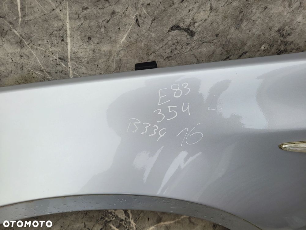 BŁOTNIK LEWY PRZÓD PRZEDNI BMW X3 E83 354 TITANSILBER - 5