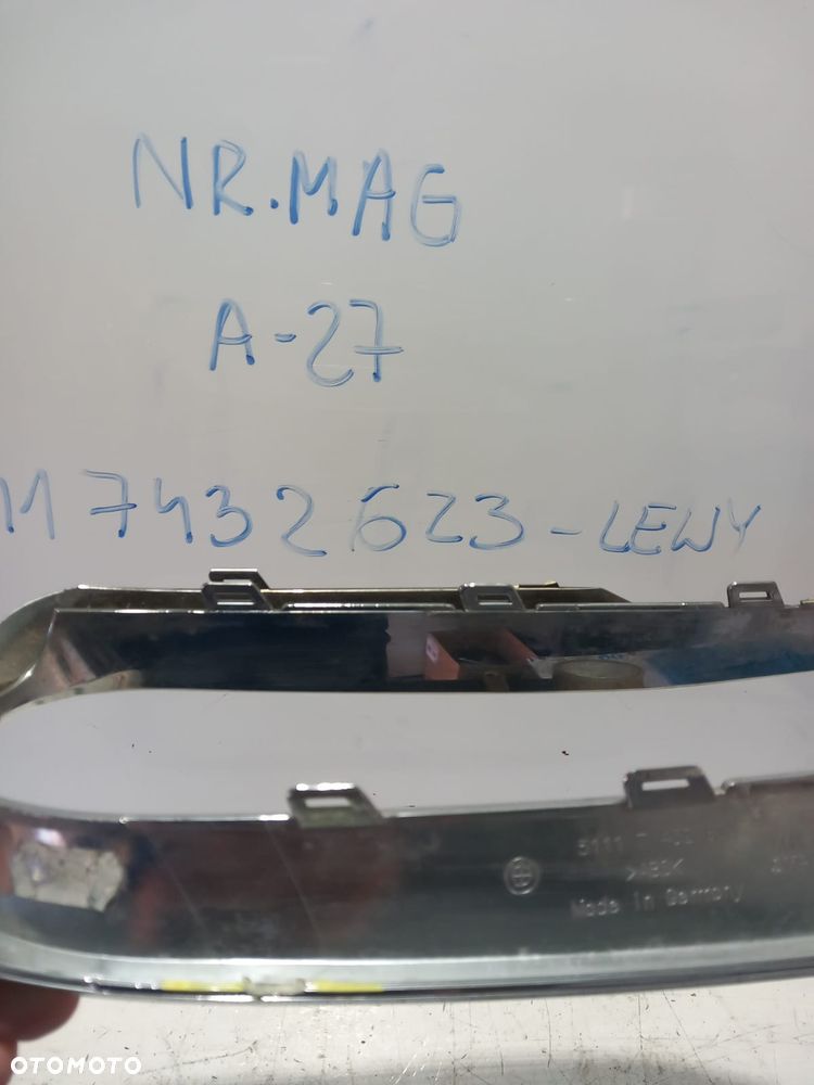 LISTWA CHROM ZDERZAKA LEWY PRZÓD BMW F32 F33 F36 LUXURY 7432623 - 3