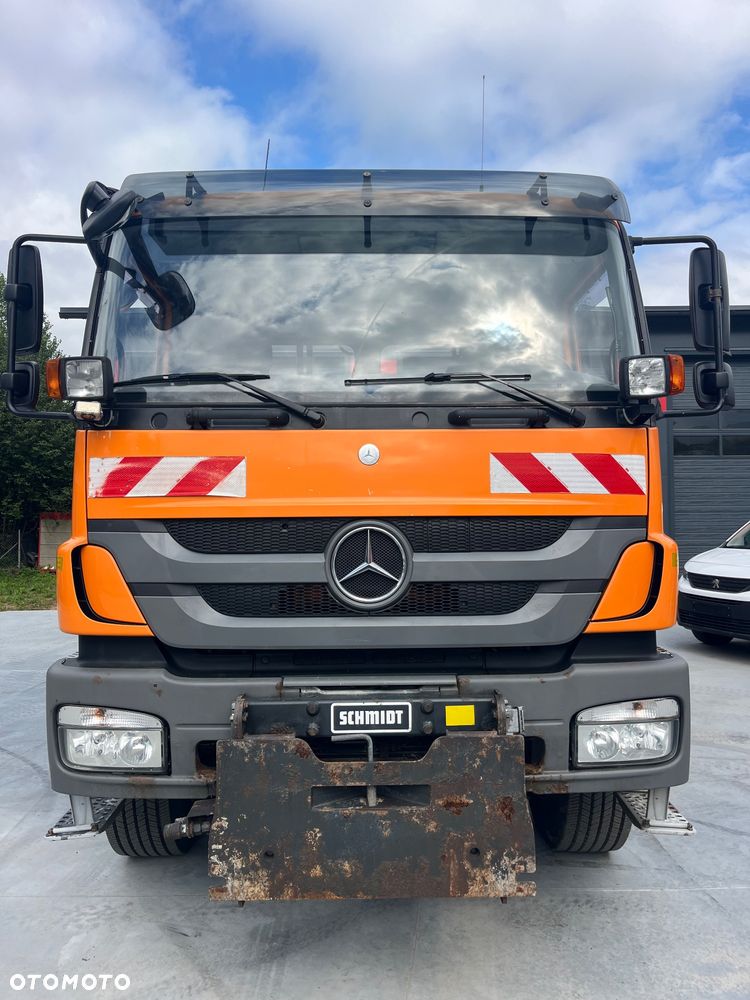 Mercedes-Benz Axor 1829 Wywrotka 4x4 Napęd na Mostach 4x4  Na Wał Reduktor Biegi Terenowe Czolownica Hydraulika Boczna Klimatyzacja Webasto Manual Grzana szyba Pług Piaskarka Solarka Schnitd Stratos B50-36 - 3
