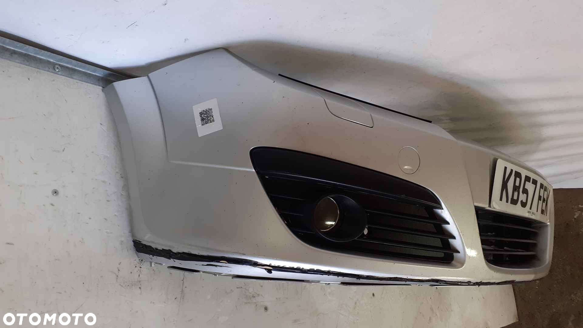 + ZDERZAK PRZÓD PRZEDNI OPEL ASTRA H 3 III Z157 SREBRNY HALOGENY - 2