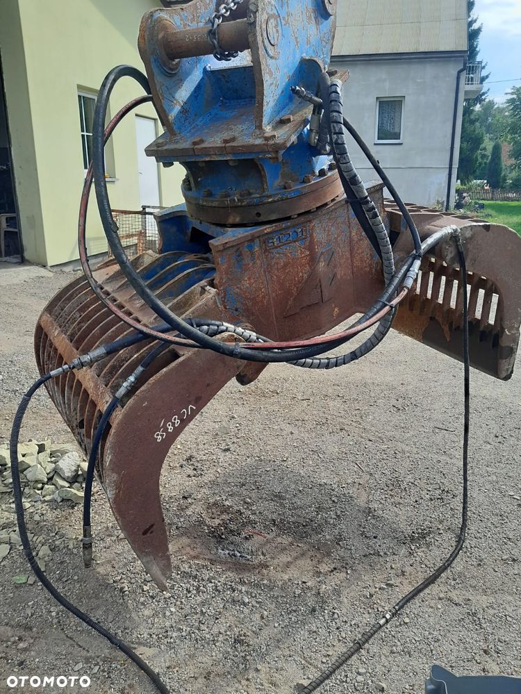 Chwytak hydrauliczny Arden S1201 na dwóch siłownikach obrotowy sortujący waga 1430kg. - 15