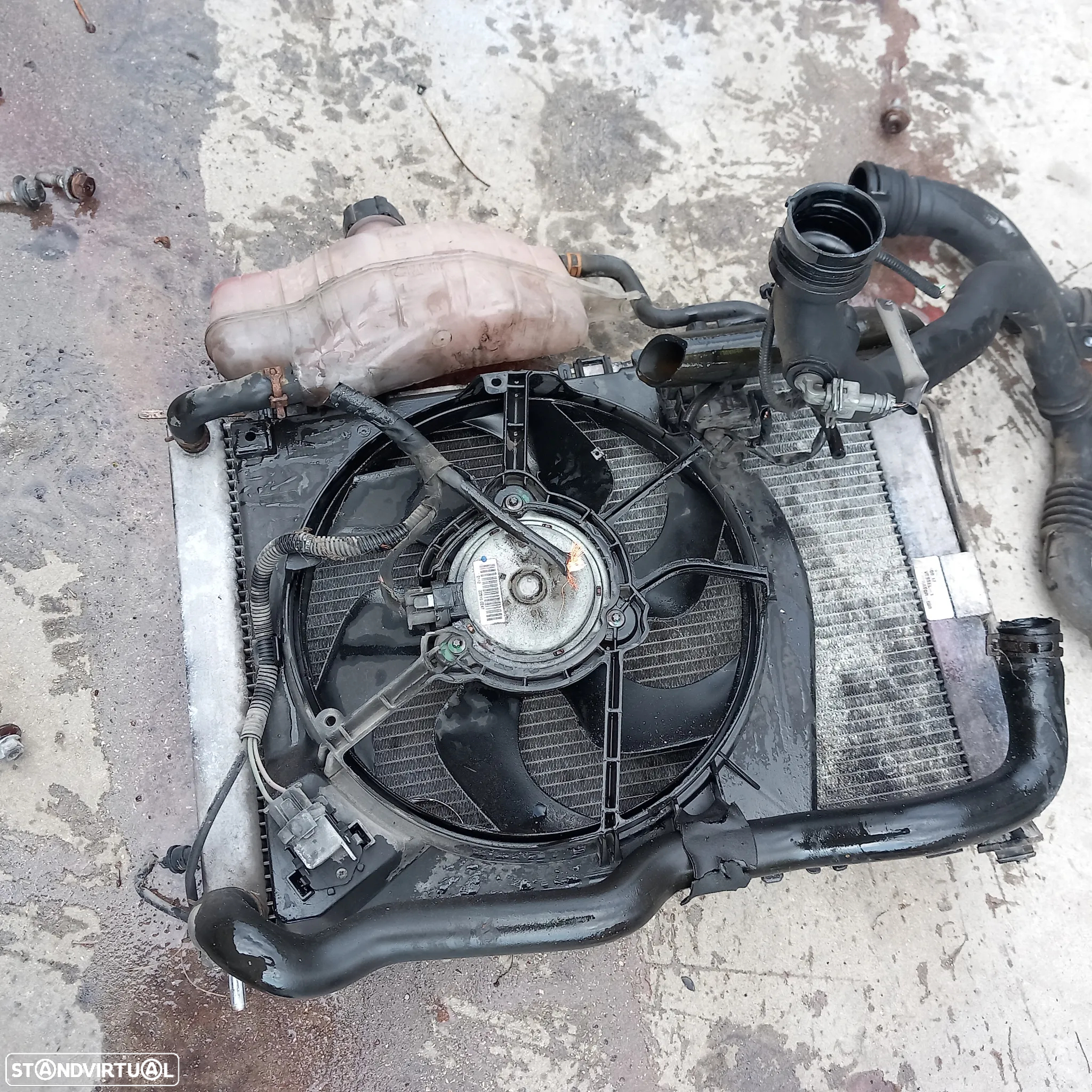 Frente com radiadores e capot renault clio 3 - 10