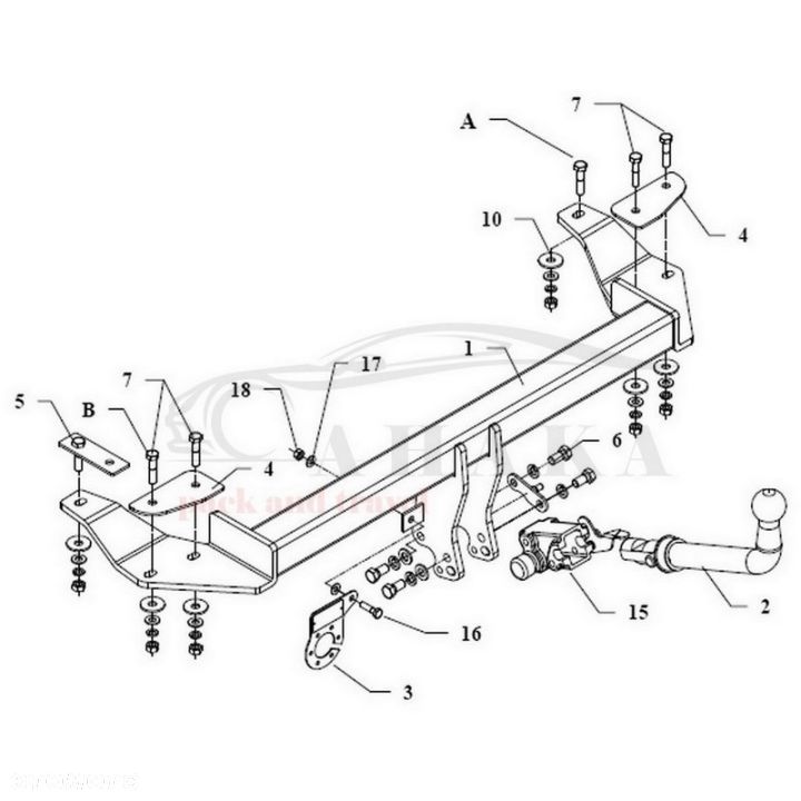Hak Holowniczy Automat Do Audi A8 D2 Sedan 1994-2002 - 3