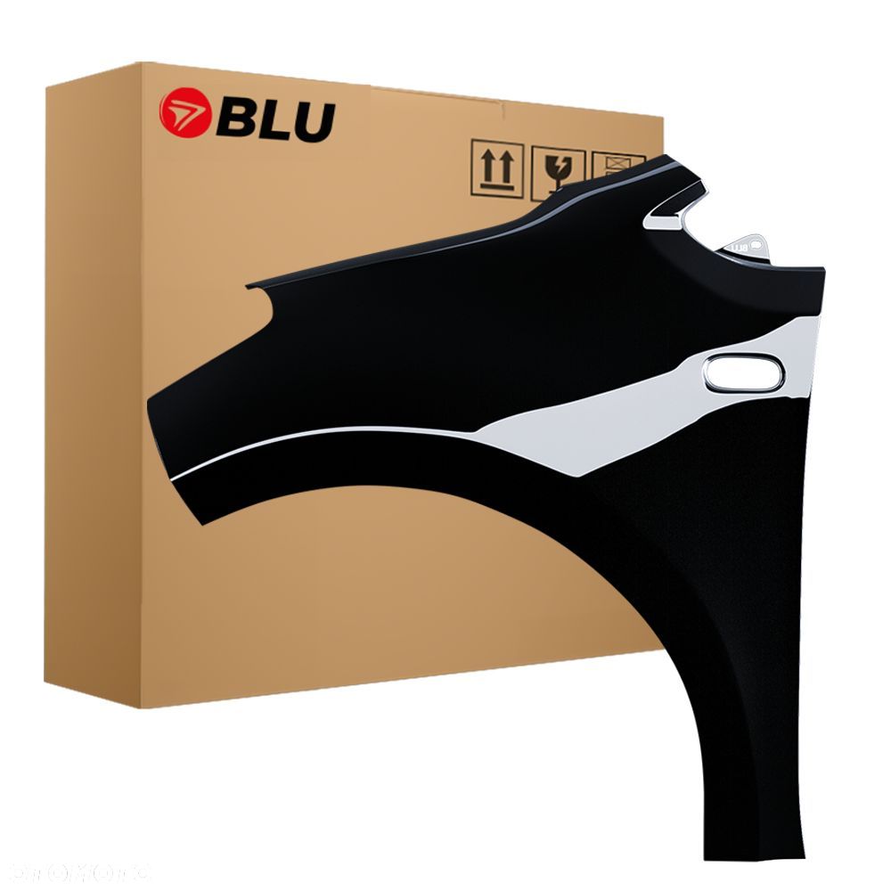 BLU Błotnik VOLKSWAGEN VW UP! LC9X lewy czarny 2012-2016 przód TiefSchwarz