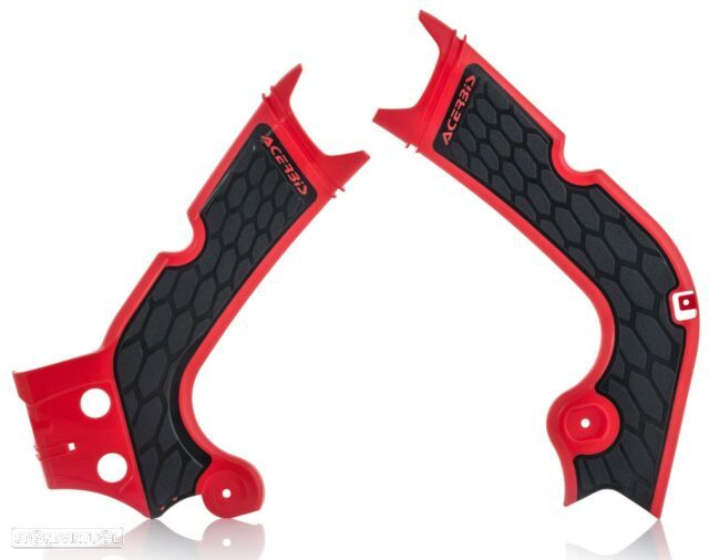 protetor chassis acerbis vermelho / preto honda crf 250 / 300 / 450 - 1