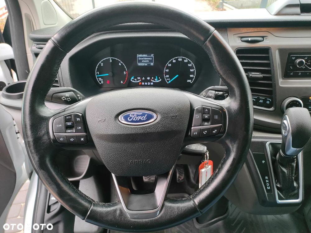 Ford TRANSIT CUSTOM 2020r 2,0 TDCI 130KM AUTOMAT L1H1 LONG DUBEL DRZWI EURO 6 LEDY CENA BRUTTO VAT 23% - 19
