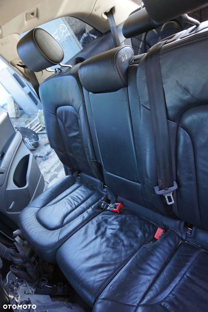 FOTELE FOTEL PRZEDNI LEWY PRAWY KANAPA WNĘTRZE Q7 4L LIFT GRZANE EL CZARNA SKÓRA 7-OS AUDI 2009-2015 - 9