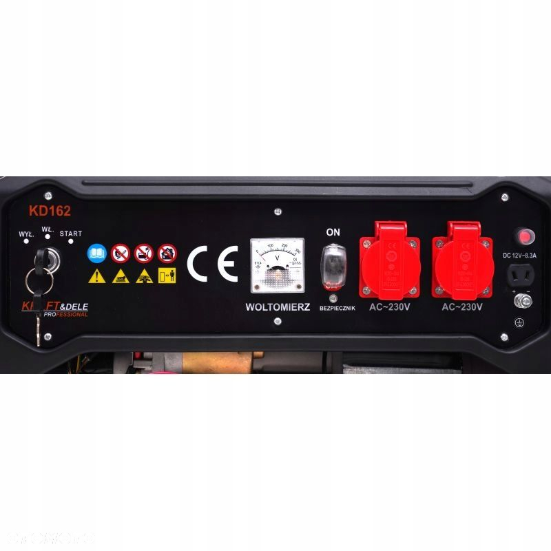 AGREGAT PRĄDOTWÓRCZY GENERATOR 5200W 2x230V AVR MIEDŻ STOJAN E START KD162 - 6
