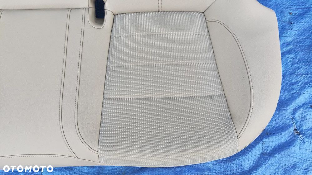 KANAPA TYŁ TYLNA KOMPLETNA PÓŁSKÓRA PÓŁ SKÓRA BEŻOWA KREMOWA ZAGŁÓWEK BOCZEK OPEL INSIGNIA A HATCHBACK HB - 6