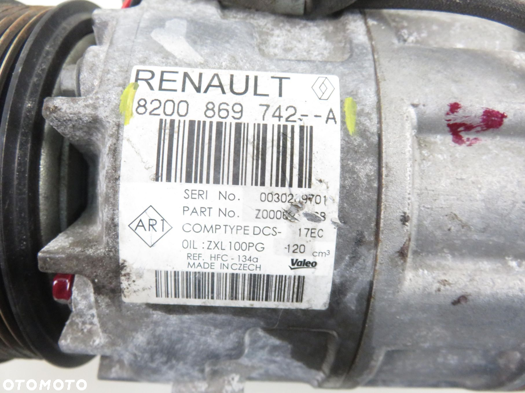 KOMPRESOR KLIMATYZACJI RENAULT SCENIC III 2.0 16V  8200869742A - 7