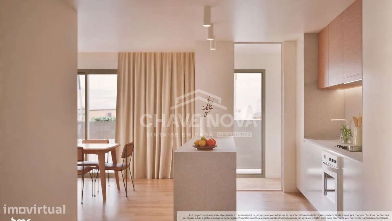 Apartamento T1 Novo c/ Varanda em Matosinhos - Grande imagem: 5/12