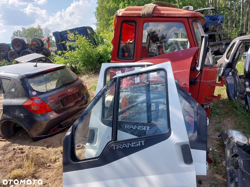 DRZWI KOMPLETNE PRAWY PRZÓD FORD TRANSIT V DOKA  BIAŁE - 6