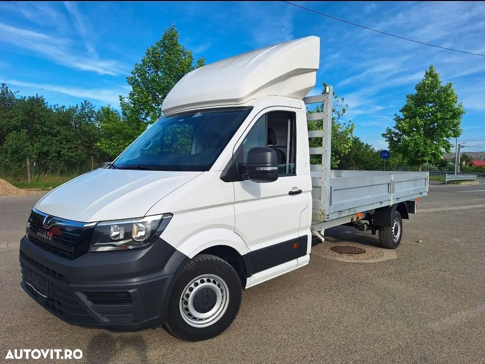 MAN TGE / Vw Crafter 2.0 TDI MAXI 2020 Platforma/ Carosata cu obloane aluminiu Clima AC - 1