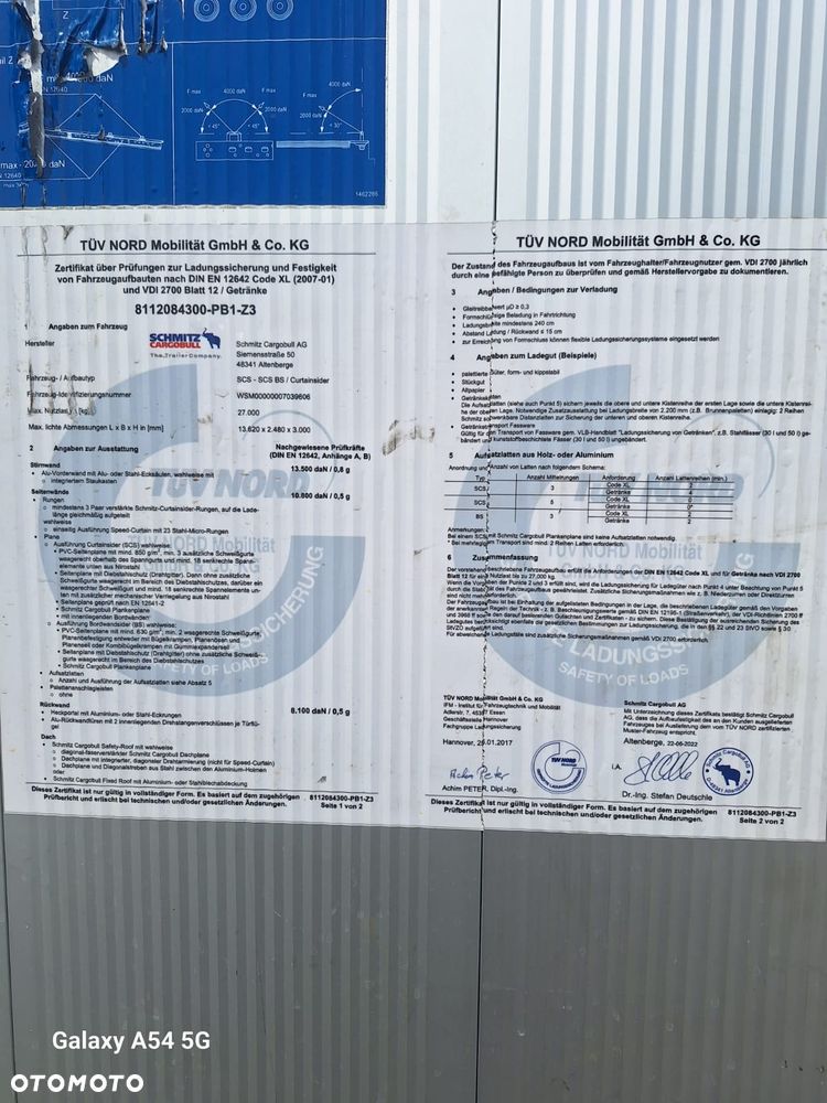 Schmitz Cargobull VARIOS/ Poszerzane słupki BDE/ Mało używana - 18
