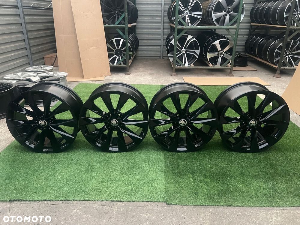 KOMPLET FELG FELGI ALU SKODA OCTAVIA SUPERB ENYAQ KODIAQ 19 ORYGINALNE - 9