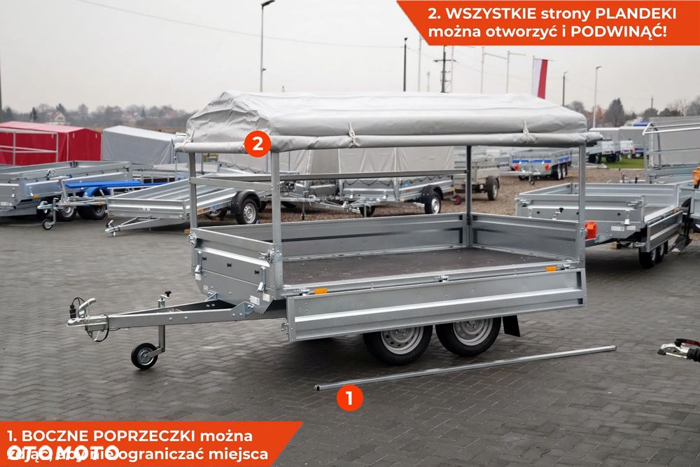 Neptun Przyczepa Neptun Nordica N7-263 2 BaseLine [GN287] Koła pod spodem pod skrzynią NOWA Bardzo SOLIDNA 263 x 145 cm 263x145 - 14