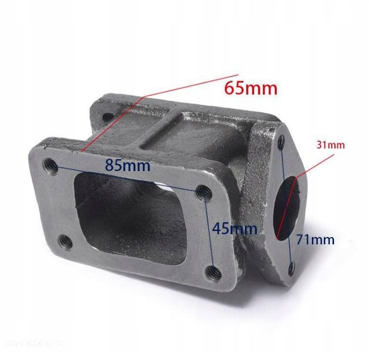 EPMAN Przejściówka adapter T3 wastegate 38mm T3 - 2