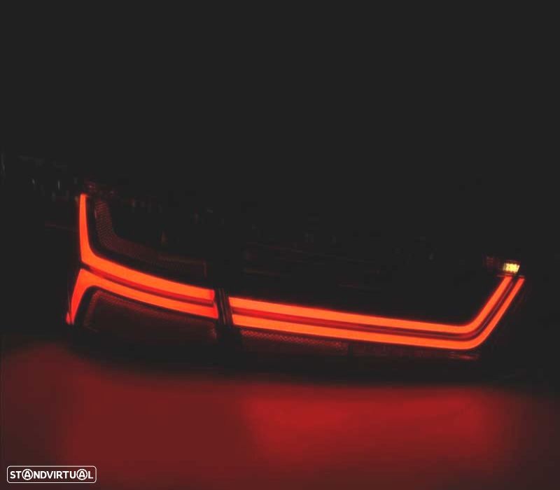 FAROLINS TRASEIROS LED PARA AUDI A6 C7 11-14 FUMADO - 2