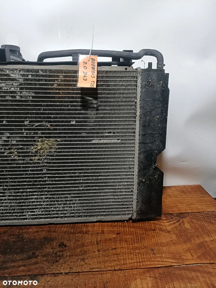 TOYOTA AVENSIS T25 03-09 r. 2,0 D4D CHŁODNICA WODY + wentylator 16363-0G060-A + - 2