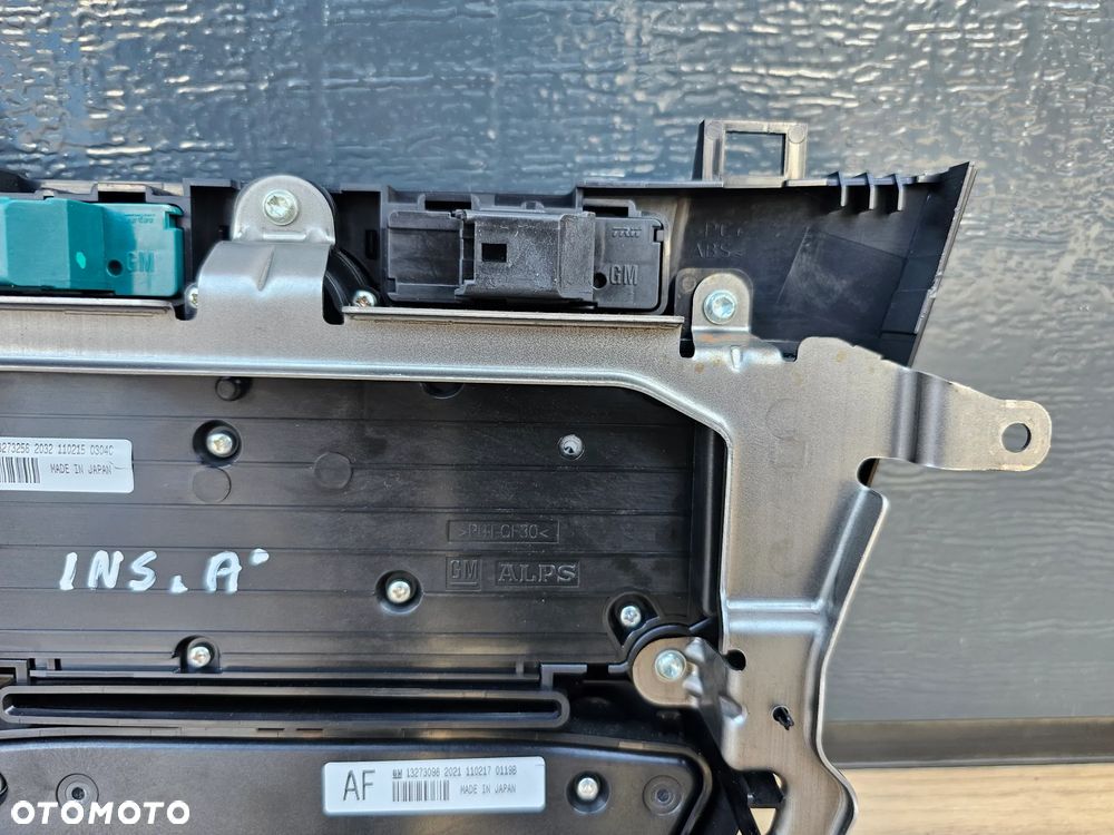 PANEL RADIA KLIMATYZACJI DVD 800 NAVI OPEL INSIGNIA A PRZEDLIFT EUROPA 13273256 13273098 - 6