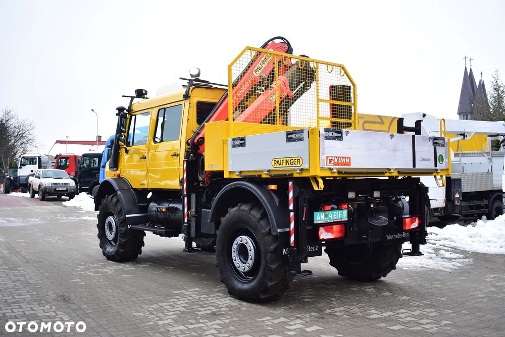Mercedes-Benz Unimog U 5000 / Palfinger PK 12002- EH/ Pilot/ 5 i 6 Funkcja ! / Brygadówka/ Doka/ Energetyka/ 4x4/ Off road/ Sprowadzony z Niemiec ! Stan wzorowy ! - 7