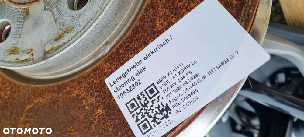 BMW X1 U11 2022- Tarcze hamulcowe przód Oryginał Demontaż - 8