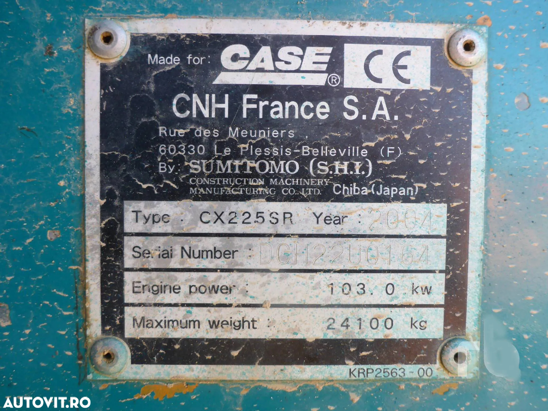 Case CX 225 Excavator pe șenile - 5