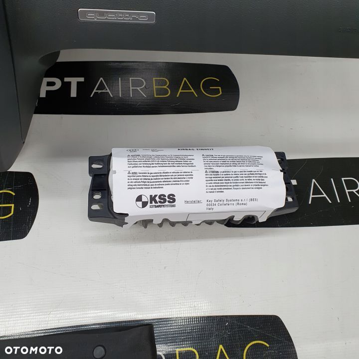 AUDI A5 8T0 DESKA ROZDZIELCZA KONSOLA KOKPIT PULPIT PODUSZKI AIRBAG AIR BAG PASY KIT SET - 10